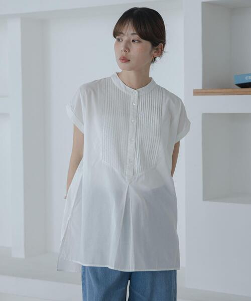 URBAN RESEARCH Sonny Label(アーバンリサーチサニーレーベル)の「エアリーコットンピンタックドレスシャツ(シャツ/ブラウス・レディース・オフホワイト/ブルー/イエロー/ブラック・FREE)」の6枚目の写真