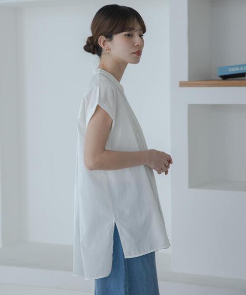 URBAN RESEARCH Sonny Label(アーバンリサーチサニーレーベル)の「エアリーコットンピンタックドレスシャツ(シャツ/ブラウス・レディース・オフホワイト/ブルー/イエロー/ブラック・FREE)」の7枚目の写真