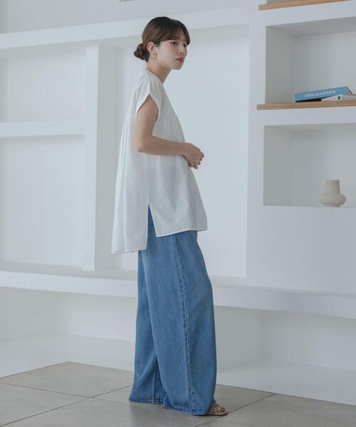 URBAN RESEARCH Sonny Label(アーバンリサーチサニーレーベル)の「エアリーコットンピンタックドレスシャツ(シャツ/ブラウス・レディース・オフホワイト/ブルー/イエロー/ブラック・FREE)」の10枚目の写真