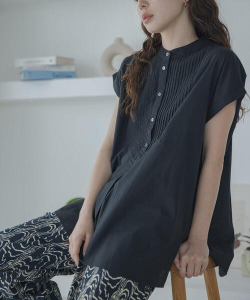URBAN RESEARCH Sonny Label(アーバンリサーチサニーレーベル)の「エアリーコットンピンタックドレスシャツ(シャツ/ブラウス・レディース・オフホワイト/ブルー/イエロー/ブラック・FREE)」の14枚目の写真