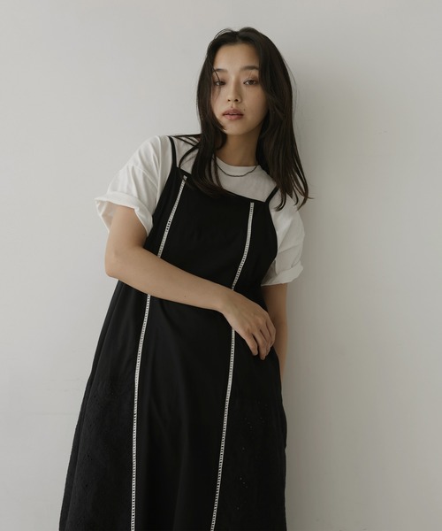 hellam(へラム)の「ローンレースキャミワンピース(ワンピース・レディース・ブラック/ホワイト・FREE)」の7枚目の写真