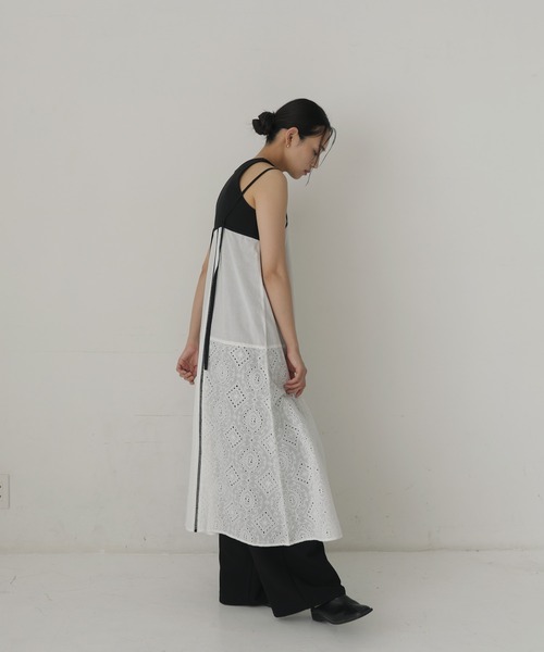 hellam(へラム)の「ローンレースキャミワンピース(ワンピース・レディース・ブラック/ホワイト・FREE)」の16枚目の写真