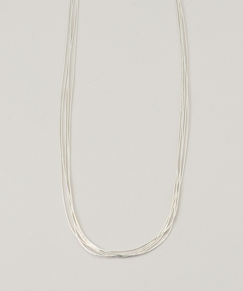 Spick & Span(スピックアンドスパン)の「Native SilverStreams / liquiid silver necklace 60cm(ネックレス・レディース・シルバー・FREE)」の6枚目の写真