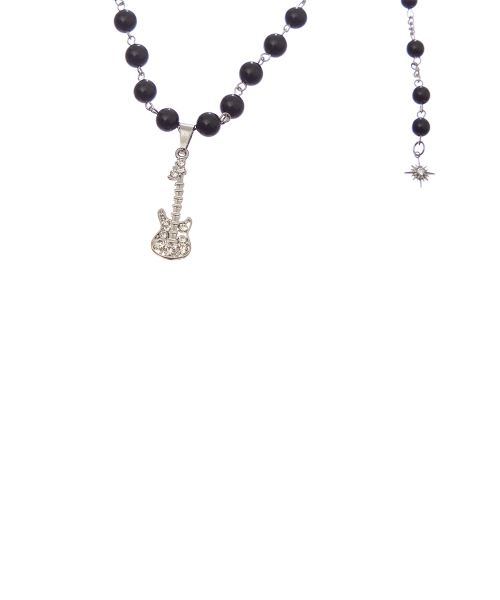 LUVISTRUE（ラヴイズトゥルー）の「SY GUITAR LAYERED NECKLACE(BLACK)（ネックレス・レディース・その他・FREE）」の4枚目の写真