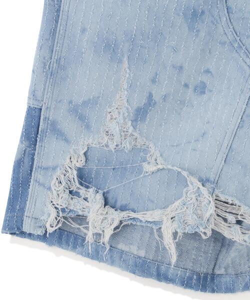 WHITELAND(ホワイトランド)の「WHITELAND/ホワイトランド/TIE-DYE W-KNEE SHORTS(その他パンツ・メンズ・ブラック/ブルー・F)」の7枚目の写真