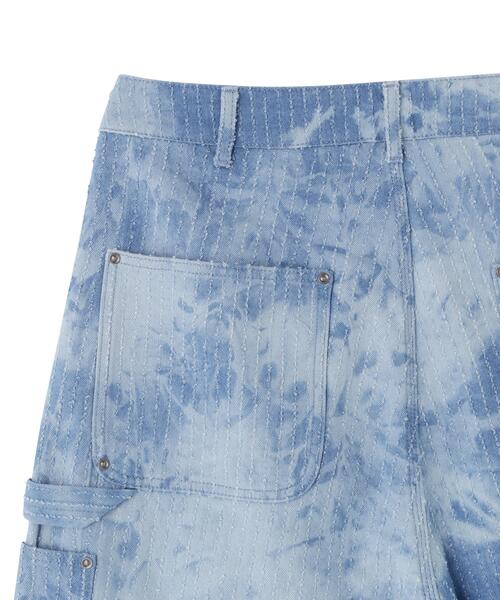 WHITELAND(ホワイトランド)の「WHITELAND/ホワイトランド/TIE-DYE W-KNEE SHORTS(その他パンツ・メンズ・ブラック/ブルー・F)」の8枚目の写真