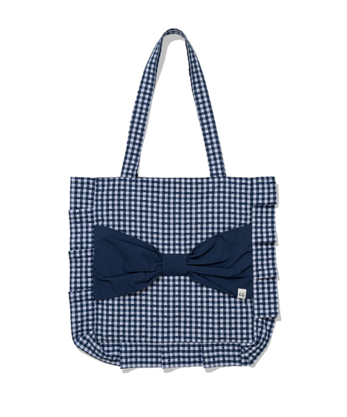 UGLY SHADOW（アグリーシャドウ）の「RIBBON ECO BAG(NAVY)（エコバッグ/サブバッグ・レディース・その他・FREE）」の4枚目の写真