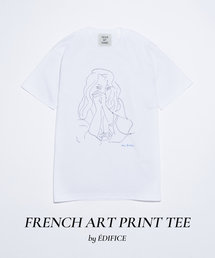 セール】フレンチ アート プリント Tシャツ（Tシャツ/カットソー
