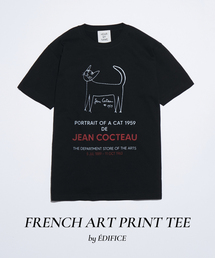 フレンチ アート プリント Tシャツ