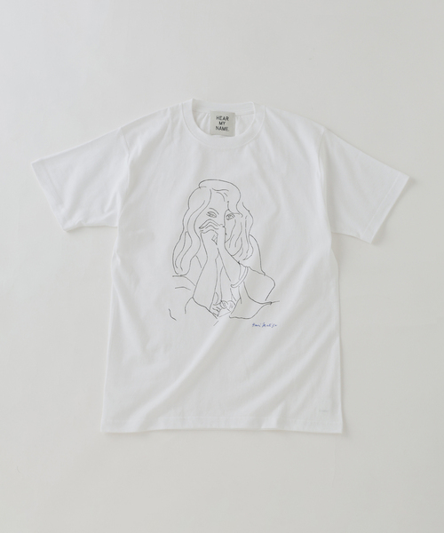 EDIFICE（エディフィス）の「フレンチ アート プリント Tシャツ（Tシャツ/カットソー・メンズ・ブルー/ブラック/ホワイト×ホワイト/ライトブルー/ホワイト/ホワイト系その他・SMALL/LARGE/MEDIUM）」の16枚目の写真
