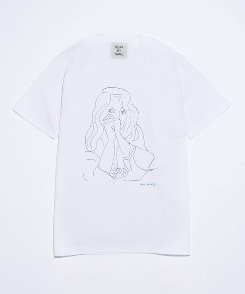EDIFICE(エディフィス)の「フレンチ アート プリント Tシャツ(Tシャツ/カットソー・メンズ・ブルー/ブラック/ホワイト×ホワイト/ライトブルー/ホワイト/ホワイト系その他・SMALL/LARGE/MEDIUM/X-LARGE)」の4枚目の写真