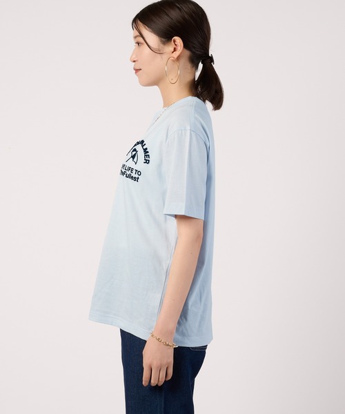 Arnold Palmer(アーノルドパーマー)の「【汗ジミ防止】シェア サガラ刺繍 ロゴ Tシャツ(Tシャツ/カットソー・レディース・チャコールグレー/サックスブルー/ベージュ/ホワイト・LL/XS/L/M/S)」の20枚目の写真