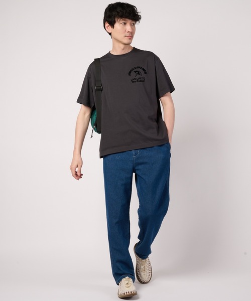Arnold Palmer(アーノルドパーマー)の「【汗ジミ防止】シェア サガラ刺繍 ロゴ Tシャツ(Tシャツ/カットソー・レディース・チャコールグレー/サックスブルー/ベージュ/ホワイト・LL/XS/L/M/S)」の11枚目の写真