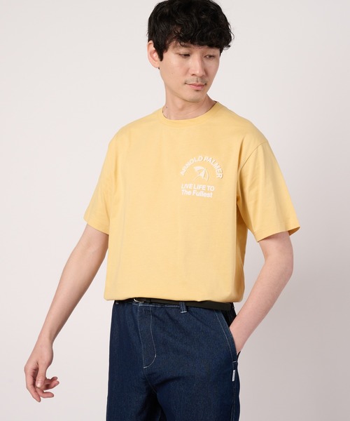 Arnold Palmer(アーノルドパーマー)の「【汗ジミ防止】シェア サガラ刺繍 ロゴ Tシャツ(Tシャツ/カットソー・レディース・チャコールグレー/サックスブルー/ベージュ/ホワイト・LL/XS/L/M/S)」の13枚目の写真