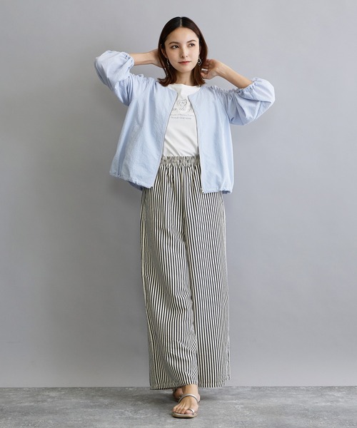 NICOLE white（ニコルホワイト）の「ストライプパンツ（その他パンツ・レディース・オフホワイト/ブラック・FREE）」の17枚目の写真