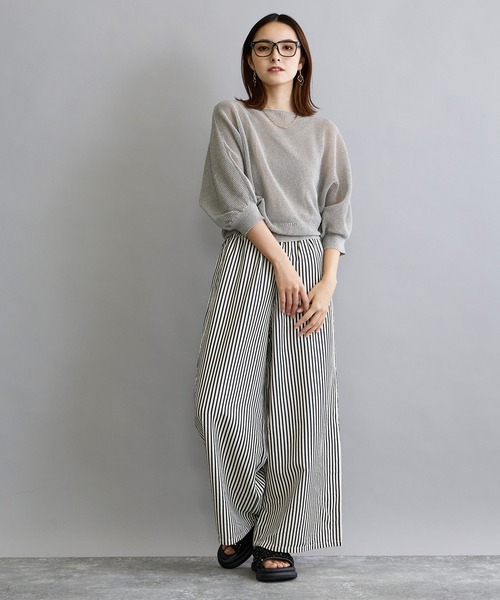 NICOLE white（ニコルホワイト）の「ストライプパンツ（その他パンツ・レディース・オフホワイト/ブラック・FREE）」の22枚目の写真