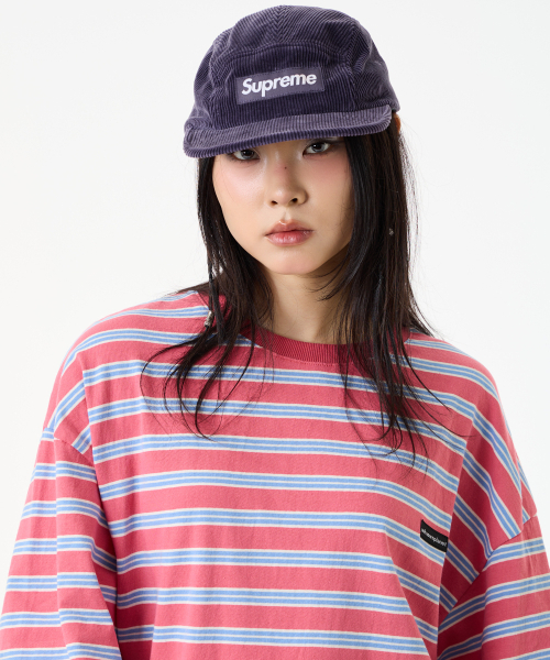 UNKNOWN PLANET(アンノウンプラネット)の「ルーズストライプハーフスリーブピンク(Tシャツ/カットソー・レディース・その他・FREE/MEDIUM/SMALL)」の11枚目の写真