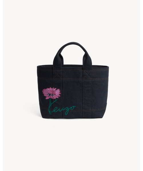 KENZO(ケンゾー)の「'KENZO Tulip' スモール トートバッグ イン デニムライク ツイル(メッセンジャーバッグ・メンズ・ブルー系その他4・ONE SIZE)」の2枚目の写真