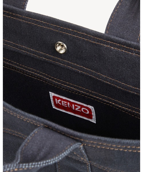 KENZO(ケンゾー)の「'KENZO Tulip' スモール トートバッグ イン デニムライク ツイル(メッセンジャーバッグ・メンズ・ブルー系その他4・ONE SIZE)」の5枚目の写真