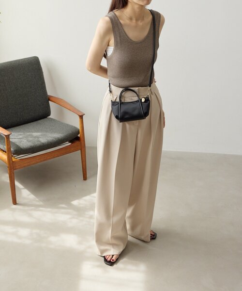 gemeil（ジェムイル）の「＜rou.＞ラップハンドルミニショルダーバッグ(CE-1771)（ショルダーバッグ・レディース・グレイッシュベージュ/ブラック/ダークブラウン・FREE）」の7枚目の写真