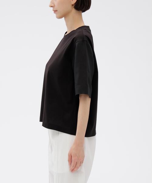 MARGARET HOWELL（マーガレットハウエル）の「TOUGH COTTON JERSEY（Tシャツ/カットソー・レディース・ホワイト/ブラック・2）」の4枚目の写真