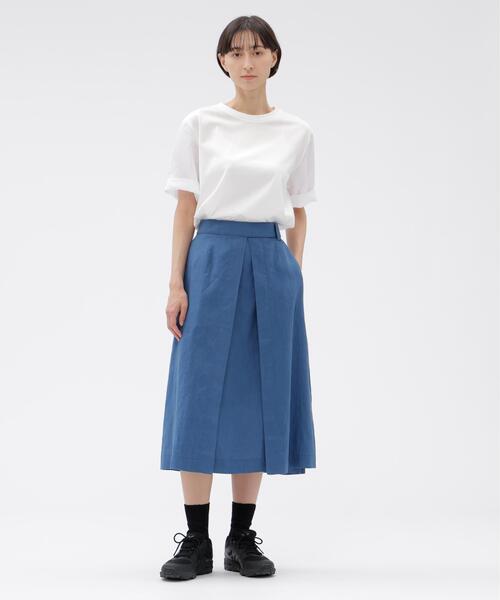 MARGARET HOWELL（マーガレットハウエル）の「TOUGH COTTON JERSEY（Tシャツ/カットソー・レディース・ホワイト/ブラック・2）」の9枚目の写真