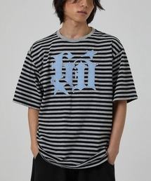 HOODHOOD（フッドフッド）の「【UNISEX】HOODHOOD／スターデニムアップリケTシャツ（Tシャツ/カットソー）」