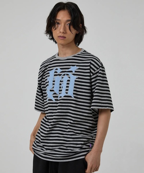 HOODHOOD(フッドフッド)の「【UNISEX】HOODHOOD/スターデニムアップリケTシャツ(Tシャツ/カットソー・レディース・その他1/ブラウン/ブラック/ホワイト/グレー系カモフラージュ・SMALL/MEDIUM)」の13枚目の写真