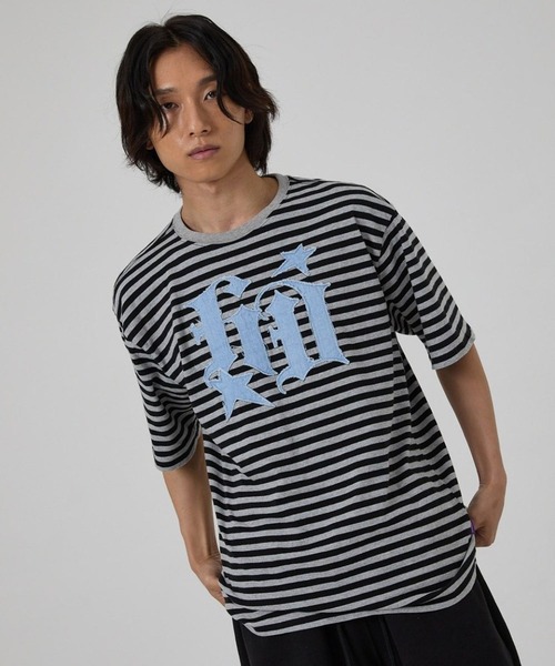 HOODHOOD(フッドフッド)の「【UNISEX】HOODHOOD/スターデニムアップリケTシャツ(Tシャツ/カットソー・レディース・その他1/ブラウン/ブラック/ホワイト/グレー系カモフラージュ・SMALL/MEDIUM)」の14枚目の写真