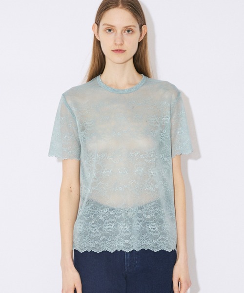 beautiful people(ビューティフルピープル)の「WACOAL MEN ÷ beautiful people lace tops(Tシャツ/カットソー・メンズ・ネイビー/サックスブルー/オリーブ/ベージュ・38/36/34)」の8枚目の写真