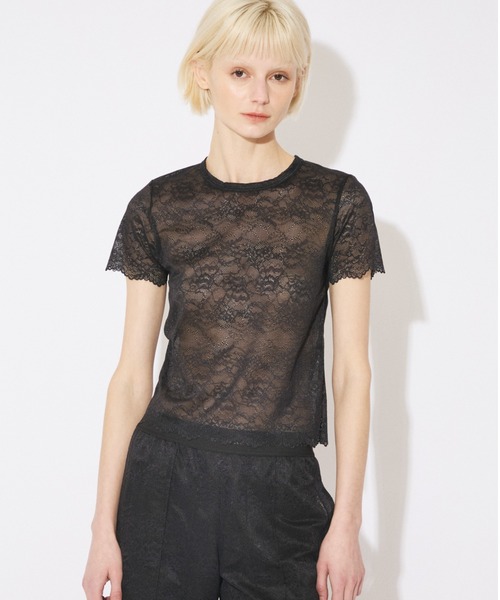 beautiful people(ビューティフルピープル)の「WACOAL MEN ÷ beautiful people lace tops(Tシャツ/カットソー・メンズ・ネイビー/サックスブルー/オリーブ/ベージュ・38/36/34)」の7枚目の写真
