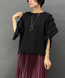 NICOLE white | ハンカチヘム半袖Tシャツ(その他トップス)