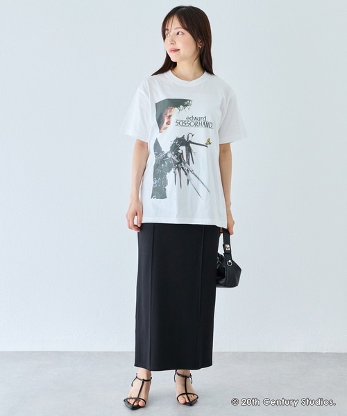 GOOD ROCK SPEED(グッドロックスピード)の「【GOOD ROCK SPEED】Edward Scissorhands|シザーハンズ /フォトプリントTシャツ(Tシャツ/カットソー・レディース・ホワイト/オフホワイト・M)」の9枚目の写真