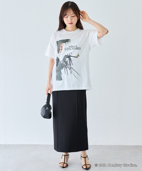 GOOD ROCK SPEED(グッドロックスピード)の「【GOOD ROCK SPEED】Edward Scissorhands|シザーハンズ /フォトプリントTシャツ(Tシャツ/カットソー・レディース・ホワイト/オフホワイト・M)」の10枚目の写真