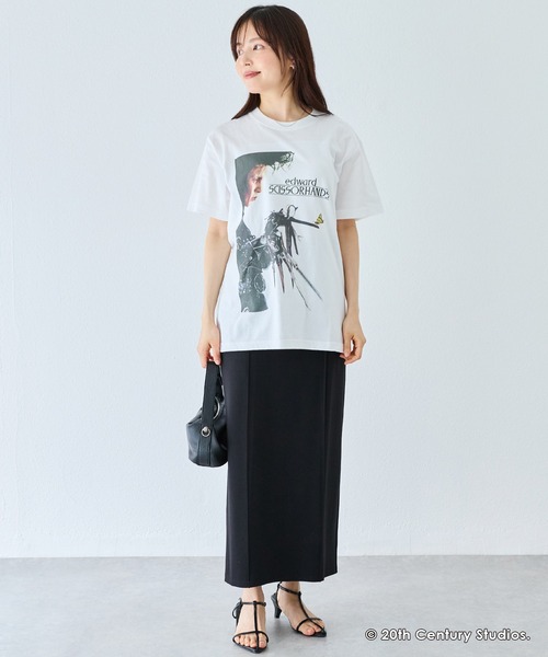 GOOD ROCK SPEED(グッドロックスピード)の「【GOOD ROCK SPEED】Edward Scissorhands|シザーハンズ /フォトプリントTシャツ(Tシャツ/カットソー・レディース・ホワイト/オフホワイト・M)」の11枚目の写真