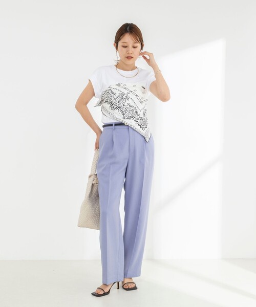 NOLLEY’S（ノーリーズ）の「《ノーリーズオリジナル美容Tシャツ》シルクアミノ酸加工オーバーノースリーブ（Tシャツ/カットソー・レディース・ブラック/ホワイト/ベージュ/イエロー/チャコールグレー・38/36）」の9枚目の写真