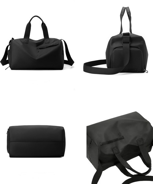 Miniministore(ミニミニストア)の「ボストンバッグ 大容量 ユニセックス鞄(ボストンバッグ・レディース・チャコールグレー/ブラック/ベージュ・FREE)」の5枚目の写真