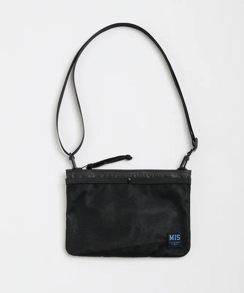 MIS(エムアイエス)の「【MIS】MESH POCKET SACOSCH / メッシュポケットサコッシュ(ショルダーバッグ・レディース・ベージュ/ブラック/グレー・FREE)」の2枚目の写真