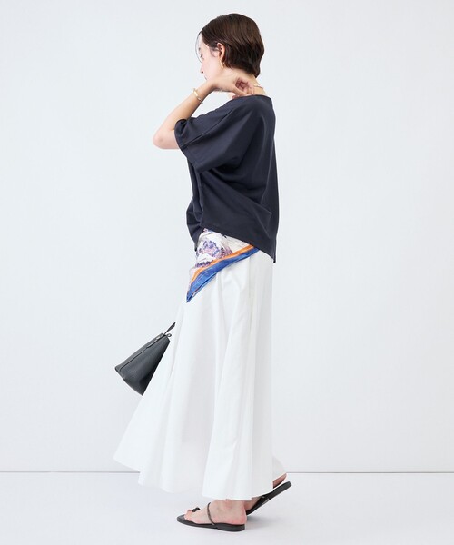 NOLLEY’S(ノーリーズ)の「《接触冷感》ウォッシャブルハリジェンヌケーププルオーバー(Tシャツ/カットソー・レディース・キャメル/カーキ/ブルー/ネイビー・FREE)」の17枚目の写真