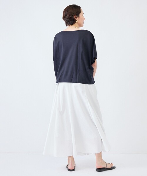 NOLLEY’S(ノーリーズ)の「《接触冷感》ウォッシャブルハリジェンヌケーププルオーバー(Tシャツ/カットソー・レディース・キャメル/カーキ/ブルー/ネイビー・FREE)」の18枚目の写真