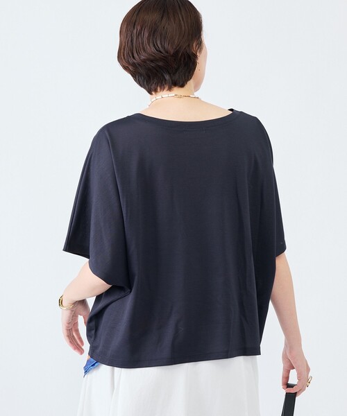 NOLLEY’S(ノーリーズ)の「《接触冷感》ウォッシャブルハリジェンヌケーププルオーバー(Tシャツ/カットソー・レディース・キャメル/カーキ/ブルー/ネイビー・FREE)」の22枚目の写真