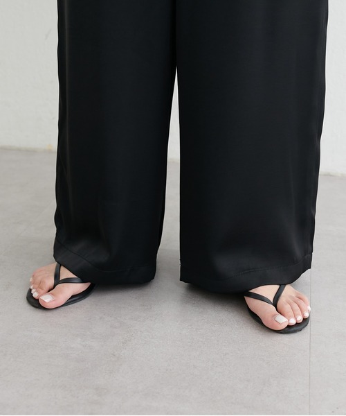 LARUTA（ラルータ）の「【LARUTA】カームサテンイージーパンツ（その他パンツ・レディース・アイボリー/ピンク/ブラック・MEDIUM）」の13枚目の写真