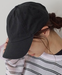 newhattan（ニューハッタン）の「【newhattan/ニューハッタン】STONE WASHED TWILL CAP 無地 ストーンウォッシュ ツイル ローキャップ 帽子 ユニセックス（キャップ）」