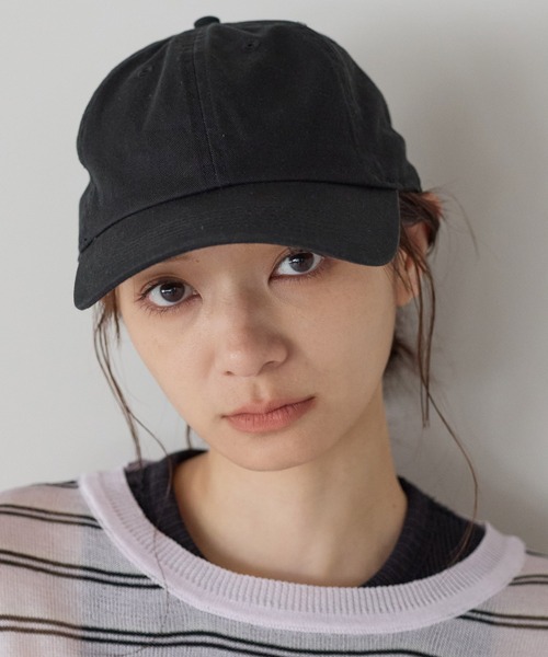 newhattan(ニューハッタン)の「【newhattan/ニューハッタン】STONE WASHED TWILL CAP 無地 ストーンウォッシュ ツイル ローキャップ 帽子 ユニセックス(キャップ・レディース・グレー/ダークブラウン/ネイビー/ブラック/ライトベージュ/オリーブ/チャコールグレー/カーキ・FREE)」の9枚目の写真