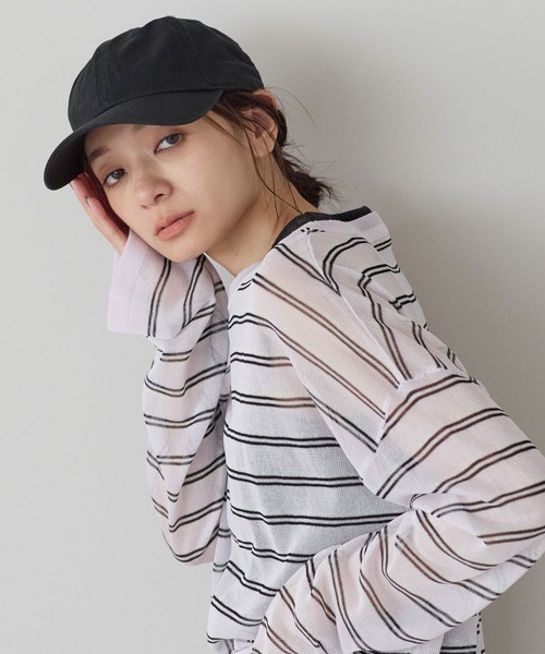 newhattan(ニューハッタン)の「【newhattan/ニューハッタン】STONE WASHED TWILL CAP 無地 ストーンウォッシュ ツイル ローキャップ 帽子 ユニセックス(キャップ・レディース・グレー/ダークブラウン/ネイビー/ブラック/ライトベージュ/オリーブ/チャコールグレー/カーキ・FREE)」の13枚目の写真