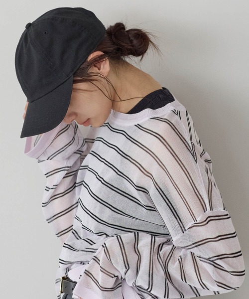 newhattan(ニューハッタン)の「【newhattan/ニューハッタン】STONE WASHED TWILL CAP 無地 ストーンウォッシュ ツイル ローキャップ 帽子 ユニセックス(キャップ・レディース・グレー/ダークブラウン/ネイビー/ブラック/ライトベージュ/オリーブ/チャコールグレー/カーキ・FREE)」の14枚目の写真