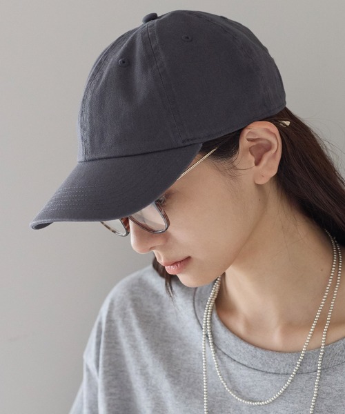 newhattan(ニューハッタン)の「【newhattan/ニューハッタン】STONE WASHED TWILL CAP 無地 ストーンウォッシュ ツイル ローキャップ 帽子 ユニセックス(キャップ・レディース・グレー/ダークブラウン/ネイビー/ブラック/ライトベージュ/オリーブ/チャコールグレー/カーキ・FREE)」の18枚目の写真