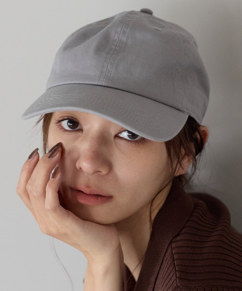 newhattan(ニューハッタン)の「【newhattan/ニューハッタン】STONE WASHED TWILL CAP 無地 ストーンウォッシュ ツイル ローキャップ 帽子 ユニセックス(キャップ・レディース・グレー/ダークブラウン/ネイビー/ブラック/ライトベージュ/オリーブ/チャコールグレー/カーキ・FREE)」の22枚目の写真