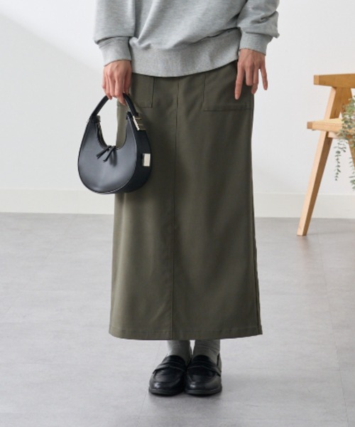 BELLUNA（ベルーナ）の「走れるタイトスカート（スカート・レディース・ブルー系その他/ブラック/カーキ・MEDIUM/LARGE/X-LARGE）」の6枚目の写真