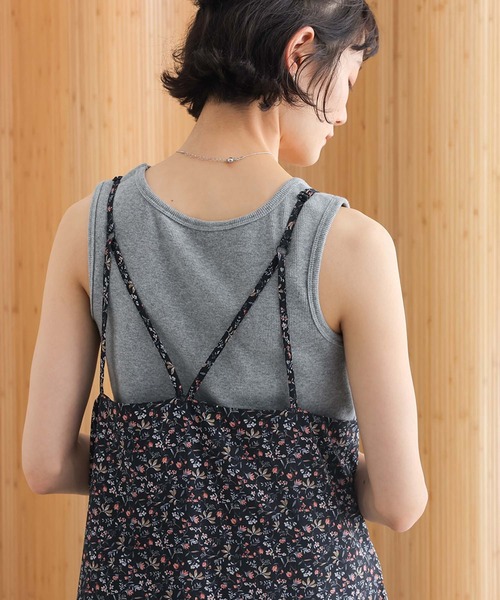 n'OrLABEL(ノアールレーベル)の「『柄切り替えキャミワンピース』(ワンピース・レディース・ブルー/ブラック・1/2)」の11枚目の写真